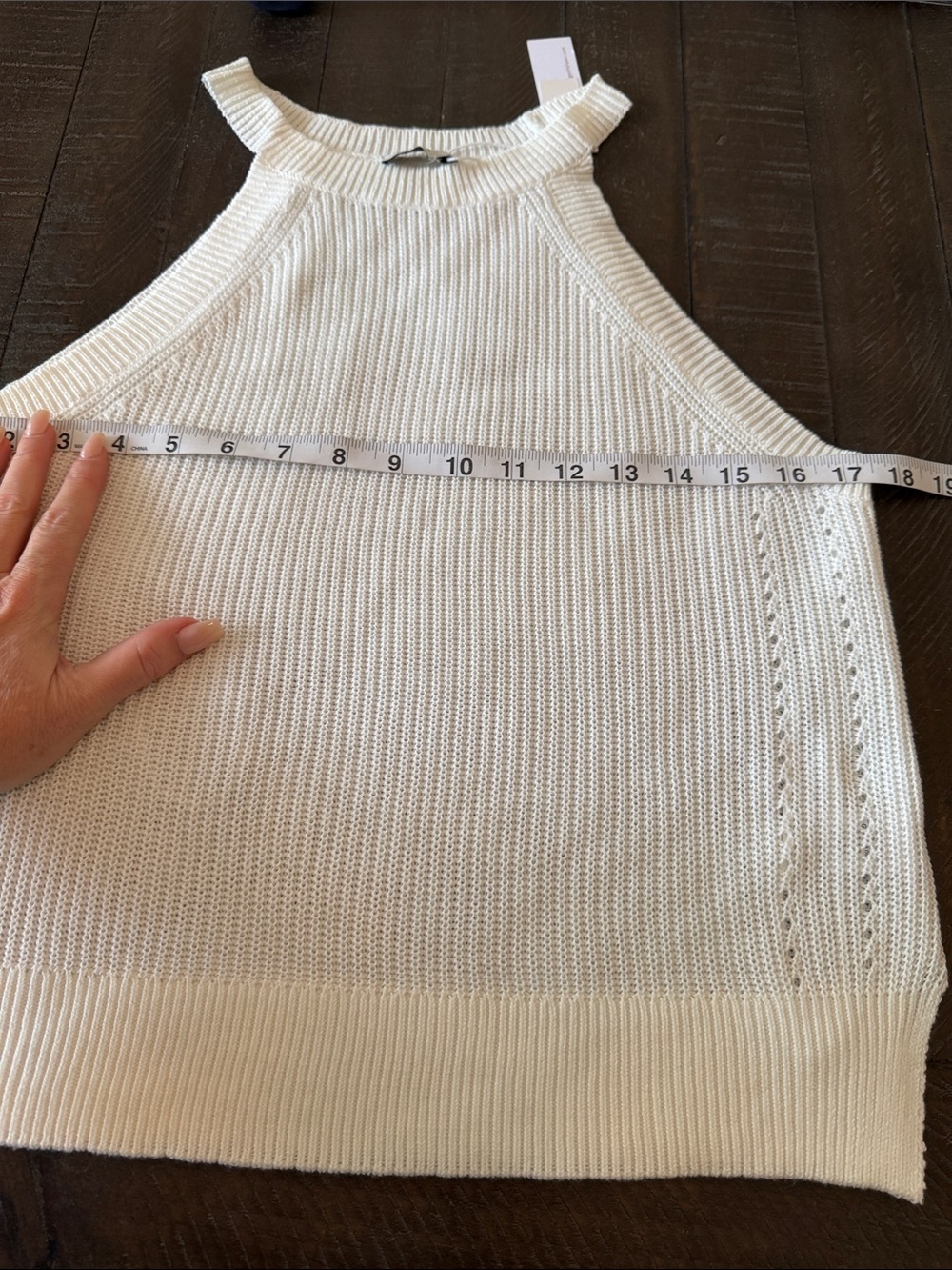 Gentle Fawn White Ribbed Halter Knit Tank - Picture 6 of 8